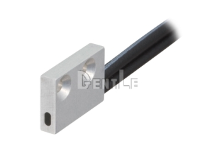 Ultra-slim flat reflective fiber optic unit with top-edge view