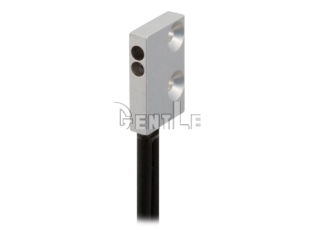 Ultra-slim flat reflective fiber optic unit with side-edge view