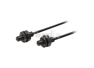 M3 threaded through-beam fiber optic units