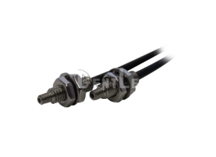M2.6 tip M4 two-tier threaded through-beam fiber optic unit